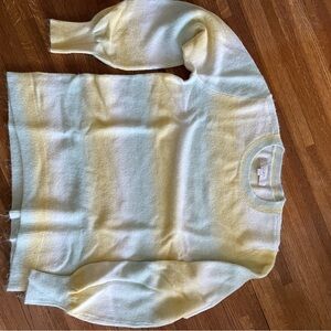 LOFT Blue Crew Neck Sweater Soft Knit Relaxed Fit